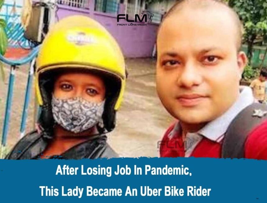 After Losing Job In Pandemic, This Lady Became An Uber Bike Rider